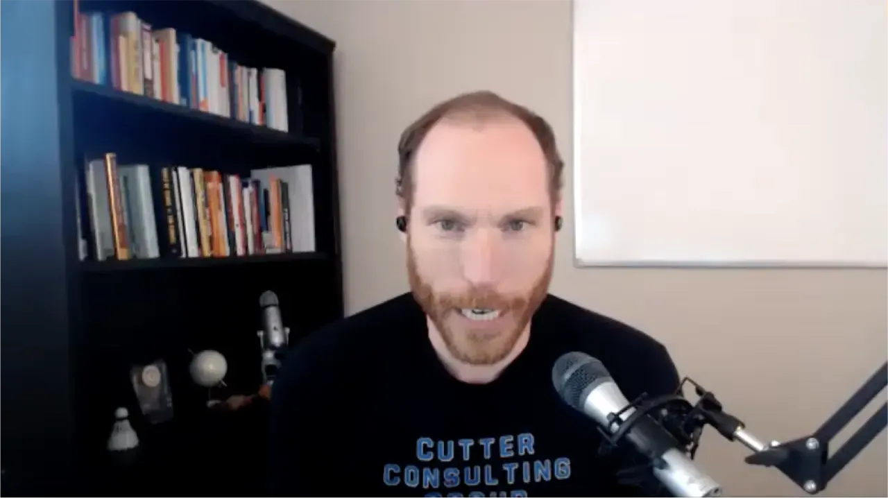 Jason Cutter on camera before the build