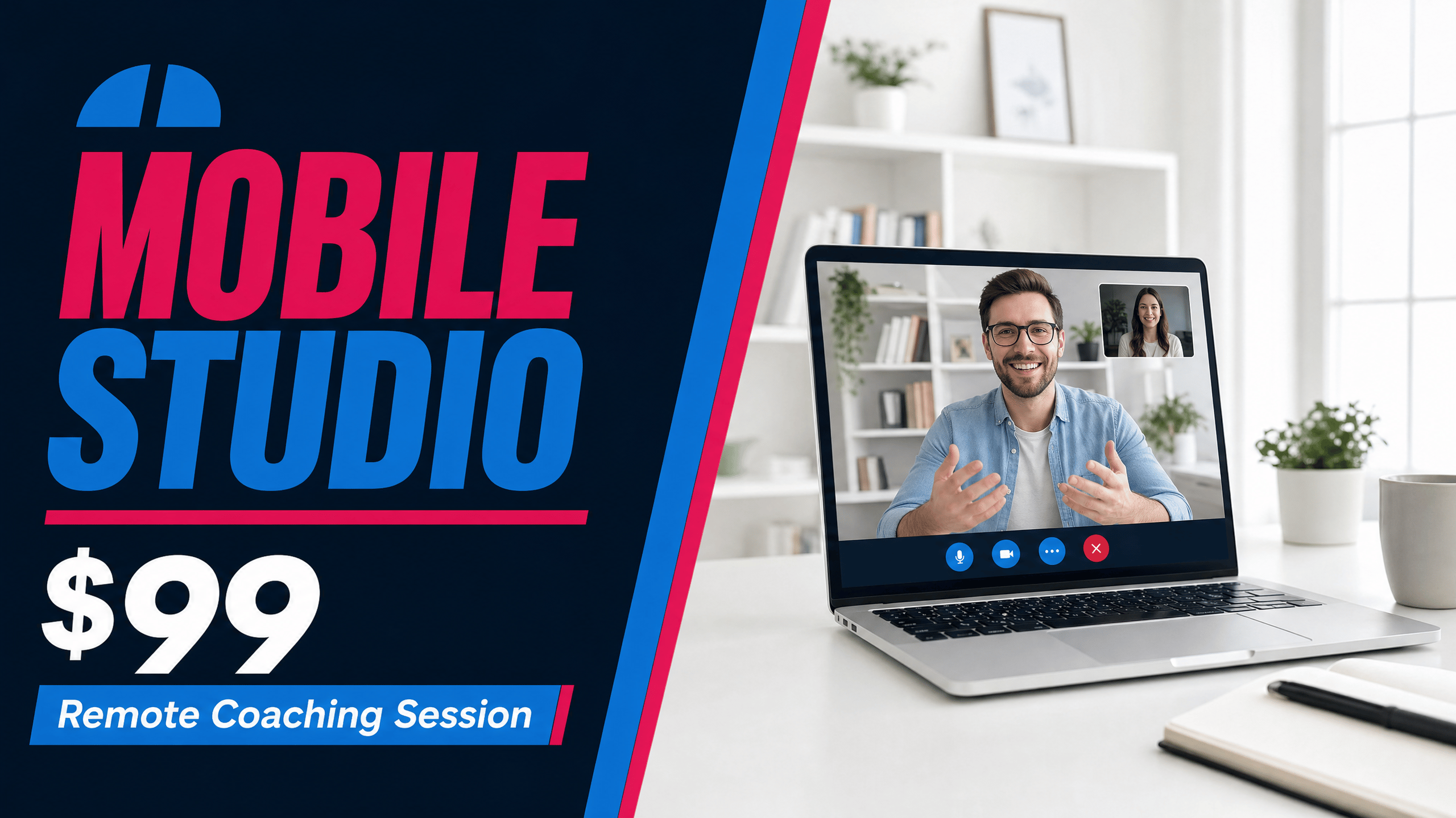 Mobile Studio remote coaching session offer artwork.