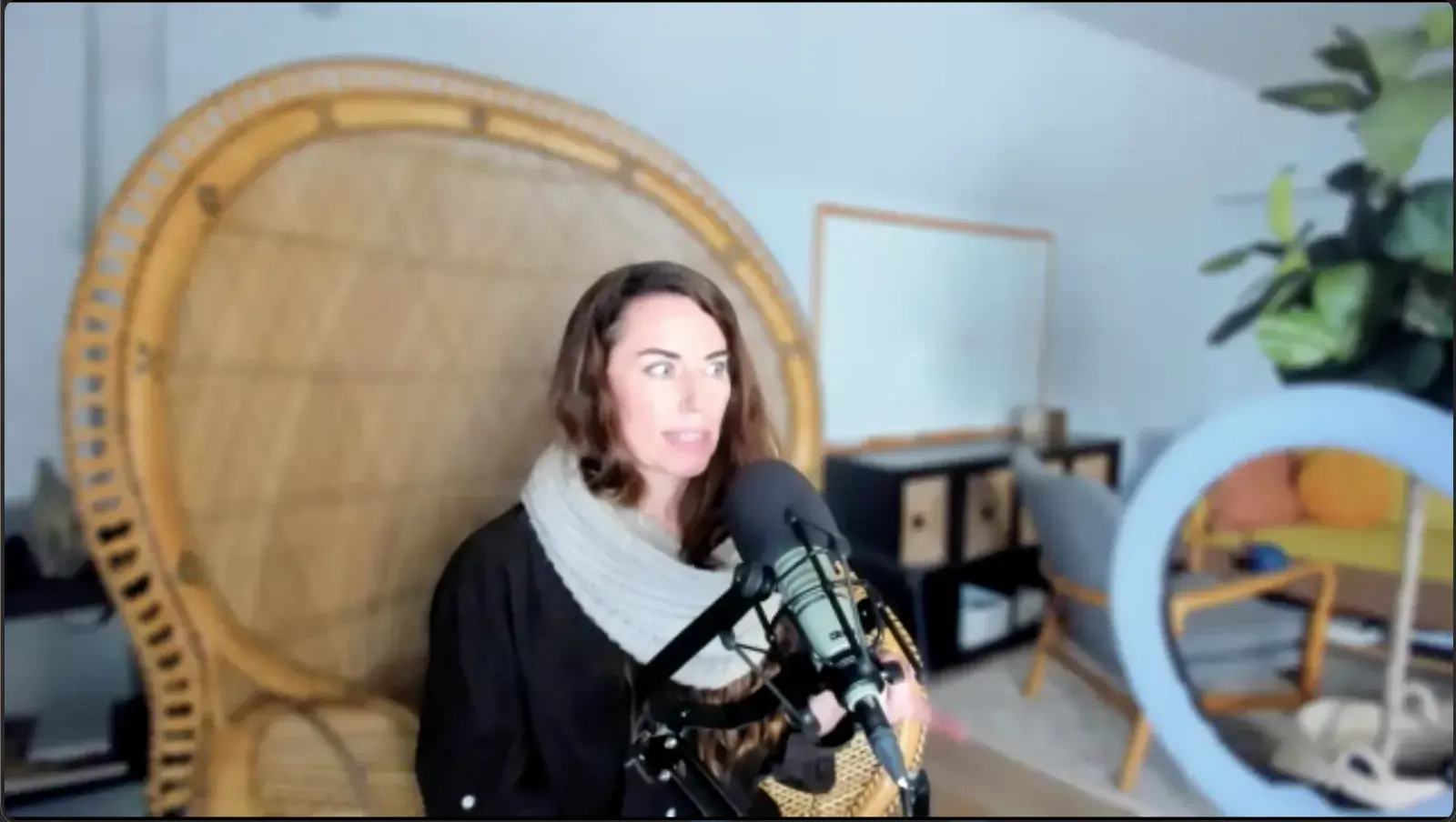 A Magical, Mystical Cave for a Podcaster, before